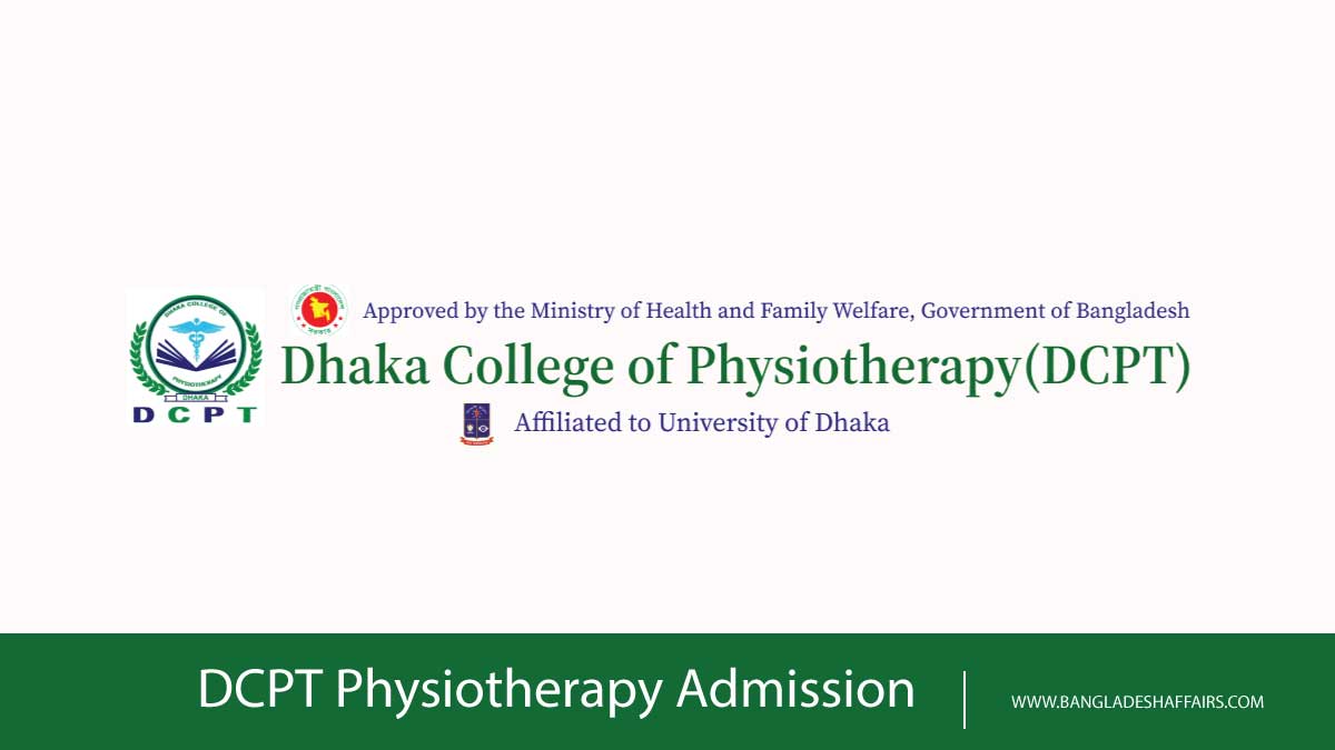 DCPT Physiotherapy Admission