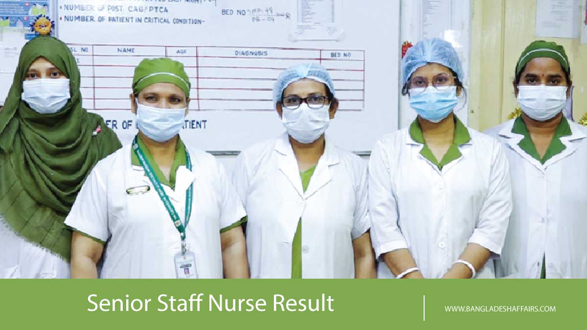 Senior Staff Nurse Result